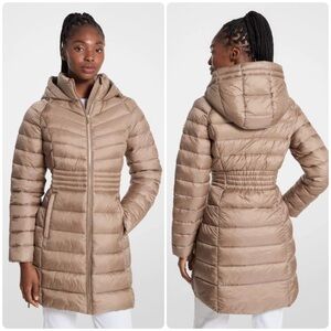 New! Michael Kors Quilted Nylon Puffer Coat 🧥 Small